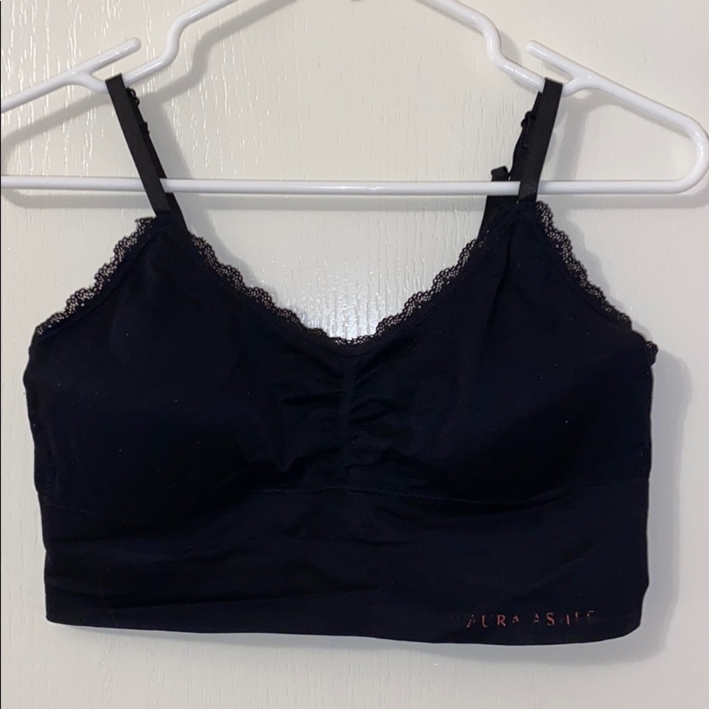 black bralette